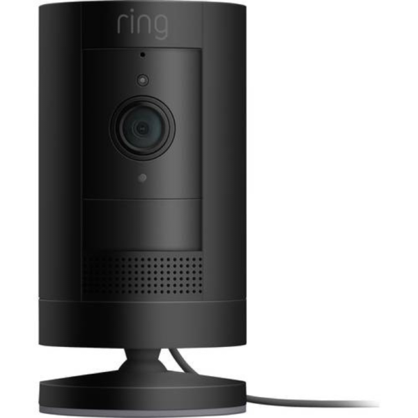 Ring Stick Up Cam Plug-In zwarte bewakings-/netwerkcamera